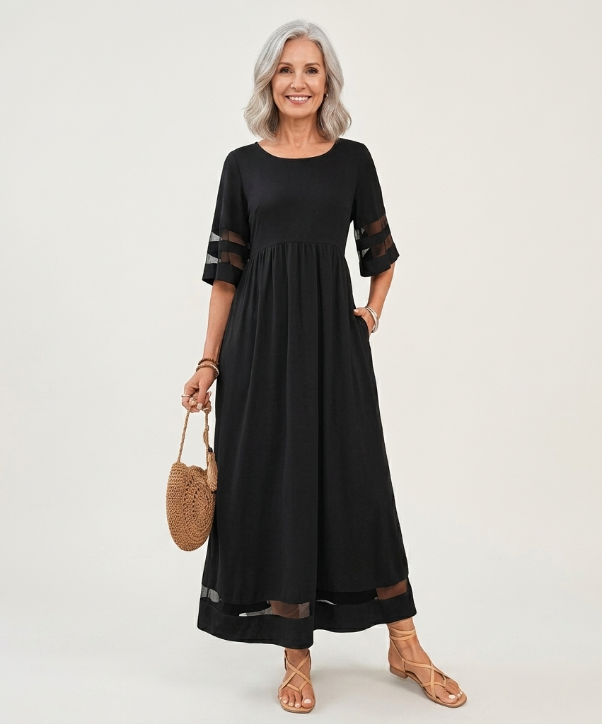 Emma | Vestido Midi Efecto Vientre Plano