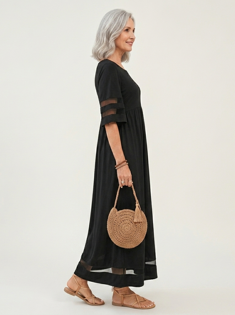 Emma | Vestido Midi Efecto Vientre Plano