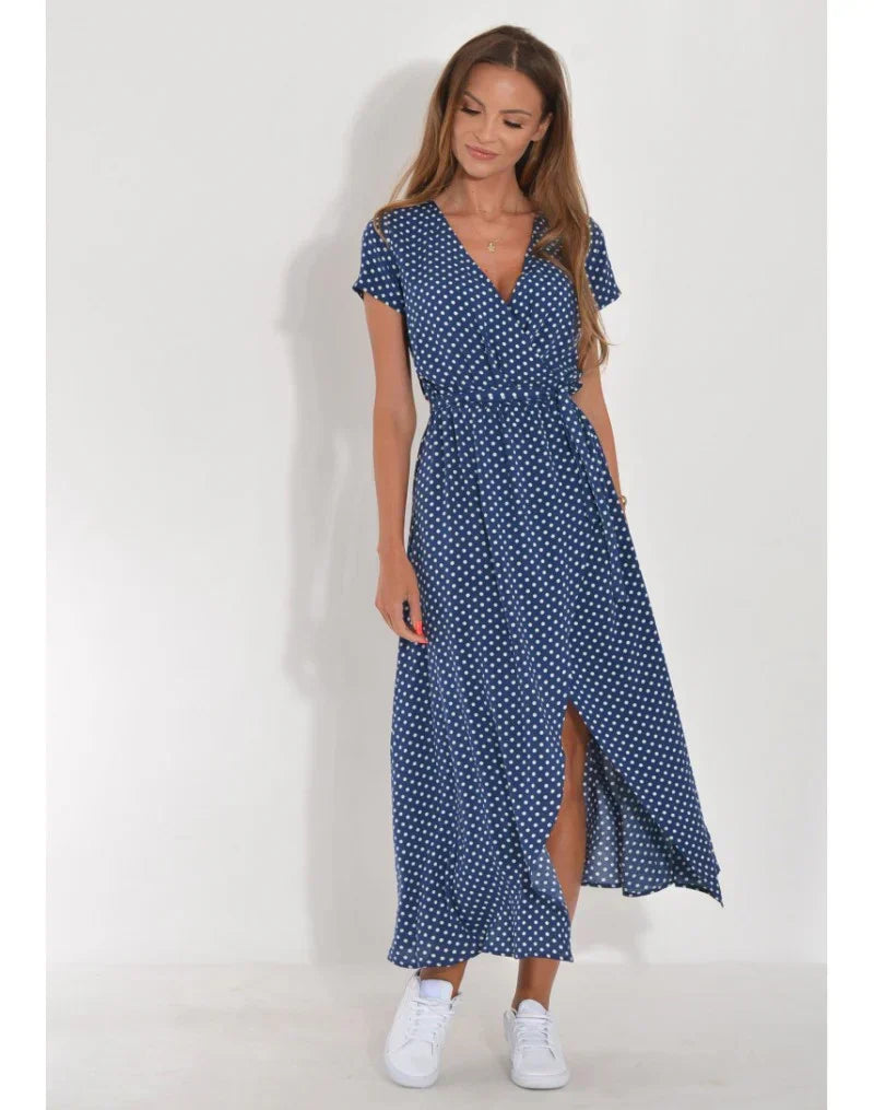Aroa | Vestido con escote en V y corte moldeador
