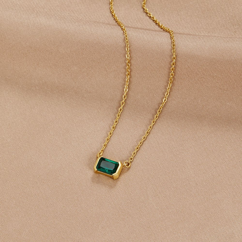 Esmeralda | Collar delicado de esmeralda atemporal
