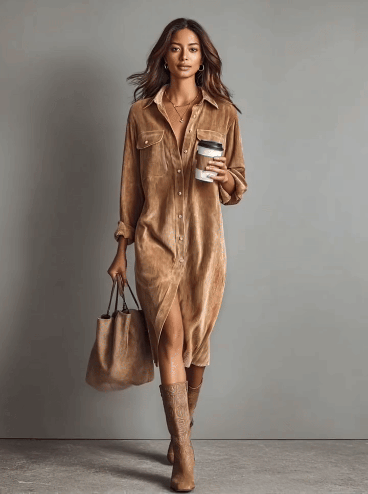 Olaya | Vestido clásico de corte estructurado